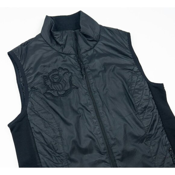 Icebreaker MerinoLOFT Vest Women's Medium Black Merino Wool Insulated Zip Hiking - Picture 1 of 16